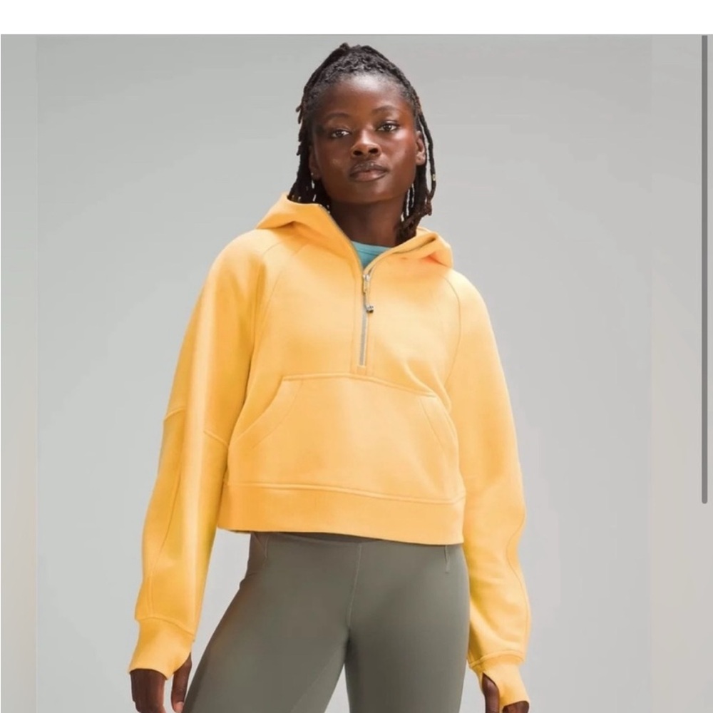 Lulu Lemon Orange Hooded Scuba